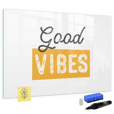 Tableau magnétique à dessiner motif phrase inspirante