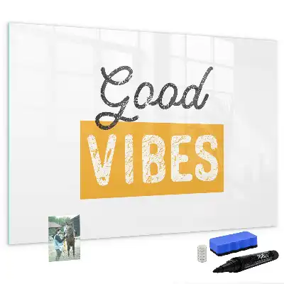 Tableau magnétique à dessiner motif phrase inspirante
