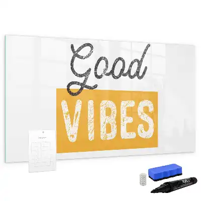 Tableau magnétique à dessiner motif phrase inspirante