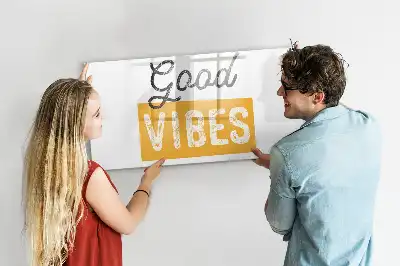 Tableau magnétique à dessiner motif phrase inspirante