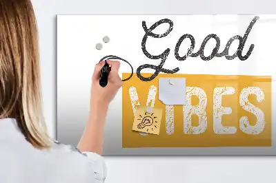 Tableau magnétique à dessiner motif phrase inspirante