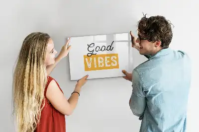 Tableau magnétique à dessiner motif phrase inspirante