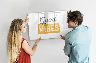 Tableau magnétique à dessiner motif phrase inspirante