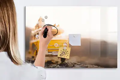 Tableau magnétique à dessiner modèle vacances en voiture
