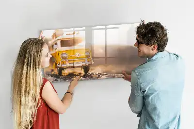 Tableau magnétique à dessiner modèle vacances en voiture