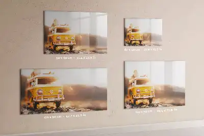 Tableau magnétique à dessiner modèle vacances en voiture