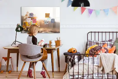 Tableau magnétique à dessiner modèle vacances en voiture