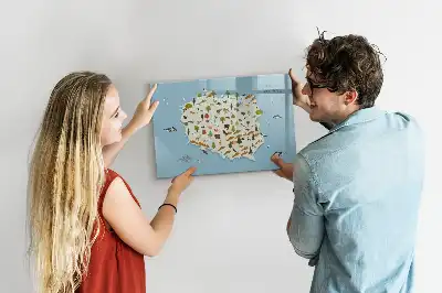 Tableau magnétique pour dessiner carte des animaux de Pologne
