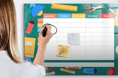 Tableau magnétique pour dessiner modèle plan de cours