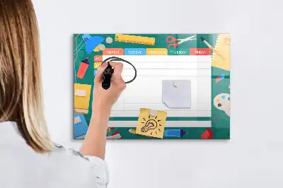 Tableau magnétique pour dessiner modèle plan de cours
