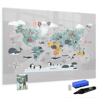 Tableau magnétique à dessiner carte motif dessin animé
