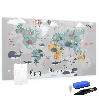 Tableau magnétique à dessiner carte motif dessin animé