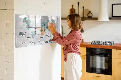 Tableau magnétique à dessiner carte motif dessin animé