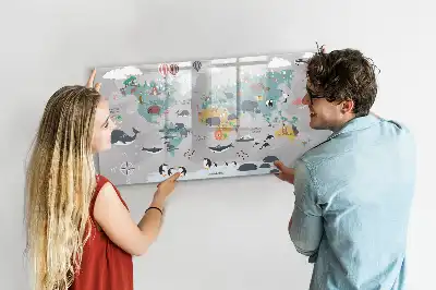 Tableau magnétique à dessiner carte motif dessin animé