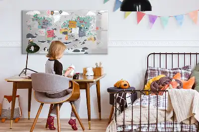 Tableau magnétique à dessiner carte motif dessin animé