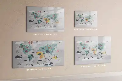 Tableau magnétique à dessiner carte motif dessin animé