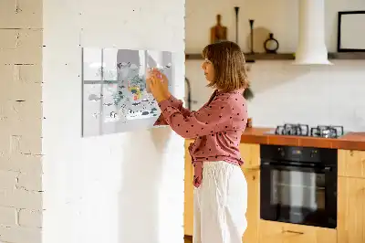 Tableau magnétique à dessiner carte motif dessin animé