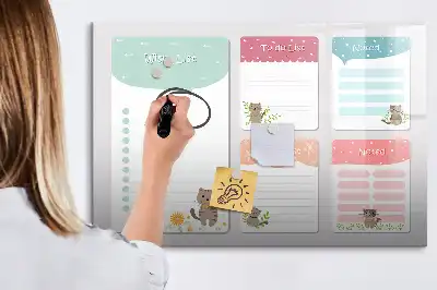 Tableau magnétique pour dessiner liste de souhaits