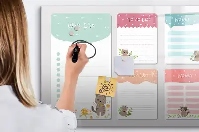 Tableau magnétique pour dessiner liste de souhaits