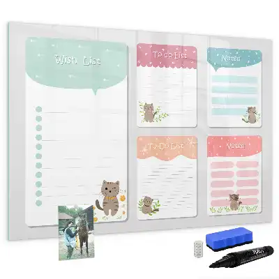 Tableau magnétique pour dessiner liste de souhaits