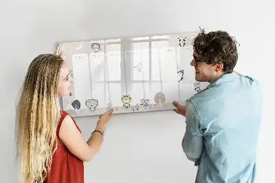 Tableau magnétique pour dessiner planning de la semaine