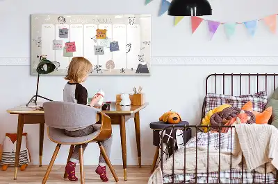 Tableau magnétique pour dessiner planning de la semaine