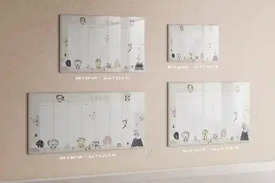 Tableau magnétique pour dessiner planning de la semaine