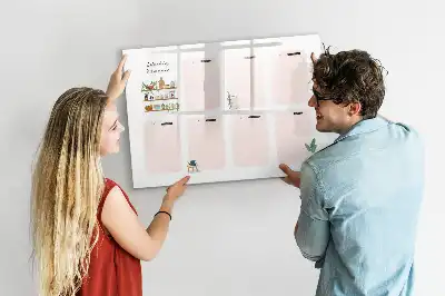 Planificateur hebdomadaire tableau magnétique à dessiner