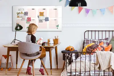 Planificateur hebdomadaire tableau magnétique à dessiner