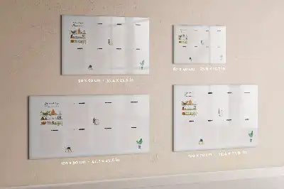 Planificateur hebdomadaire tableau magnétique à dessiner