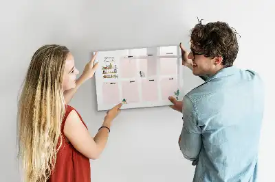 Planificateur hebdomadaire tableau magnétique à dessiner