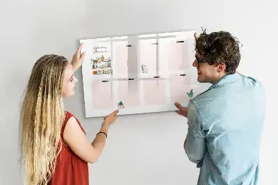 Planificateur hebdomadaire tableau magnétique à dessiner