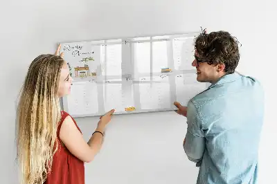 Tableau magnétique pour dessiner modèle planificateur hebdomadaire douillet