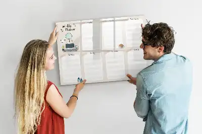 Planificateur hebdomadaire tableau magnétique à dessiner