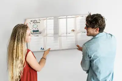 Planificateur hebdomadaire tableau magnétique à dessiner