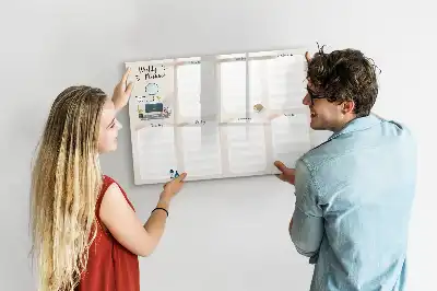 Planificateur hebdomadaire tableau magnétique à dessiner