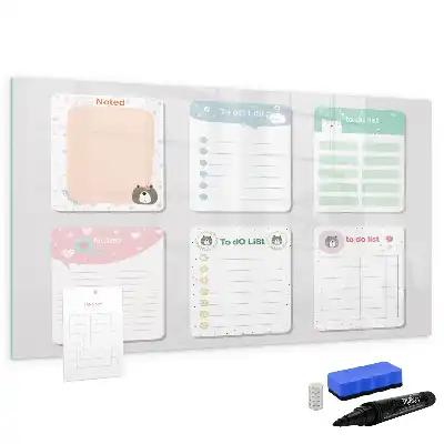 Tableau magnétique pour dessiner avec notes colorées