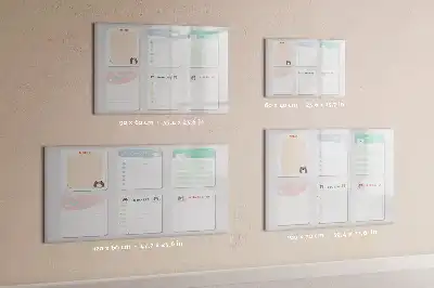 Tableau magnétique pour dessiner avec notes colorées