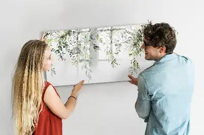 Tableau magnétique à dessiner modèle nature fleurie