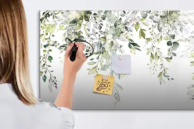 Tableau magnétique à dessiner modèle nature fleurie