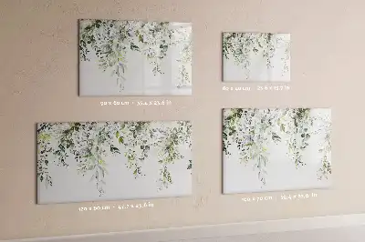 Tableau magnétique à dessiner modèle nature fleurie
