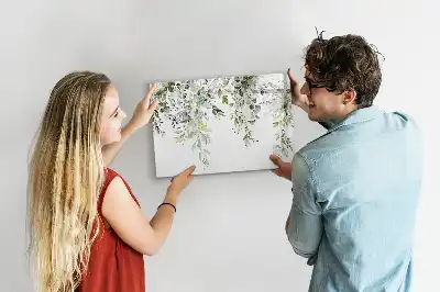 Tableau magnétique à dessiner modèle nature fleurie