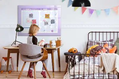 Tableau magnétique pour dessiner planificateur annuel rose