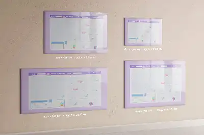 Tableau magnétique pour dessiner planificateur annuel rose