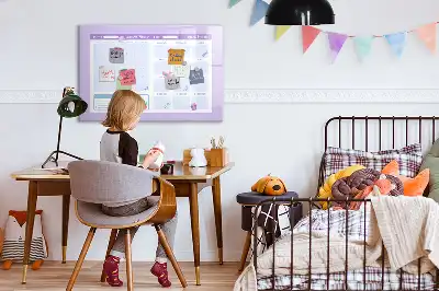 Tableau magnétique pour dessiner planificateur annuel rose
