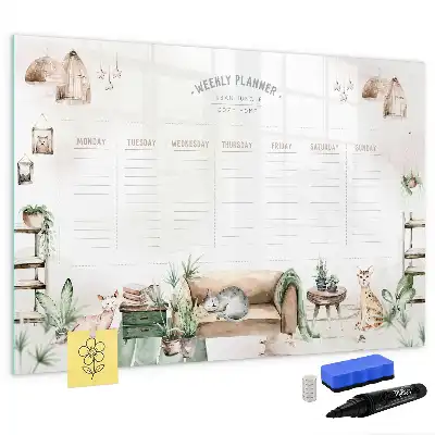 Tableau magnétique à dessiner planificateur mignon