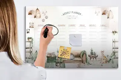 Tableau magnétique à dessiner planificateur mignon
