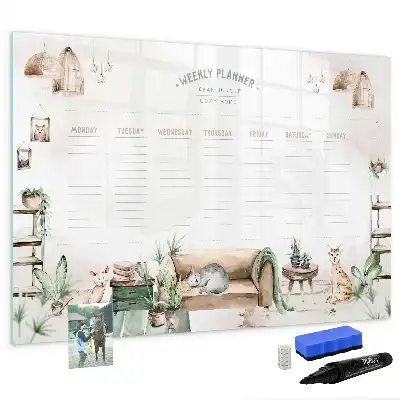 Tableau magnétique à dessiner planificateur mignon