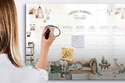 Tableau magnétique à dessiner planificateur mignon