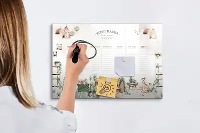 Tableau magnétique à dessiner planificateur mignon